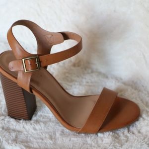 Bamboo Natural High Heel Sandals
